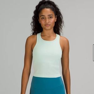 EUC Lululemon Ebb to Street cropped racerback